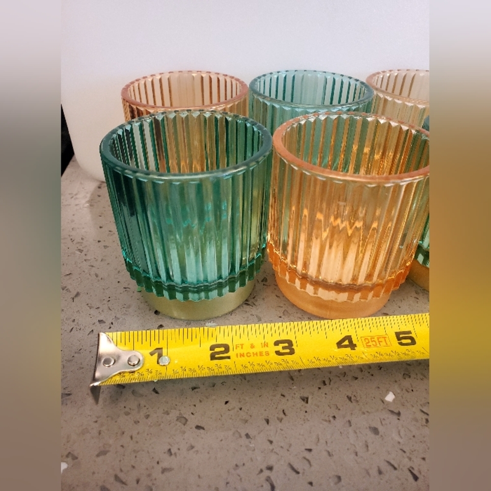 8 Colorful Candle Votives - Picture 5 of 9